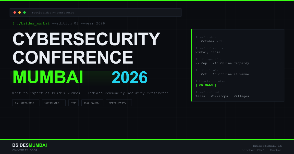 Cybersecurity Conference in Mumbai 2026: What to Expect at BSides Mumbai