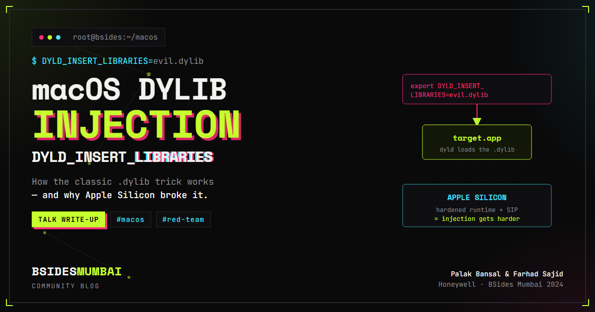 macOS Dylib Injection: How DYLD_INSERT_LIBRARIES Works (and Why Apple Silicon Broke It)